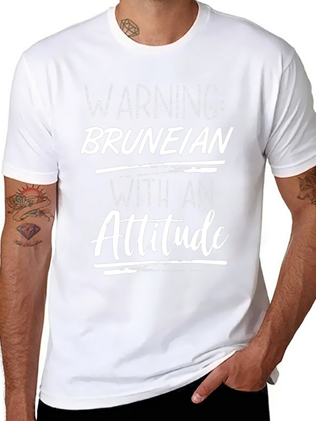 Warning: Bruneian with an Attitude T-Shirt product image 7