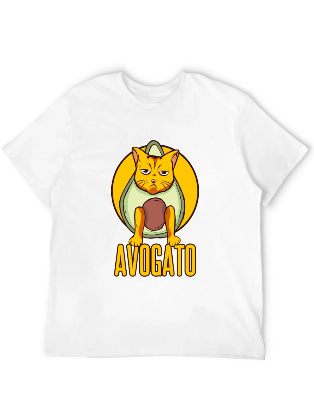 Avogato Black T-Shirt: Cat Avocado Pun product image 11