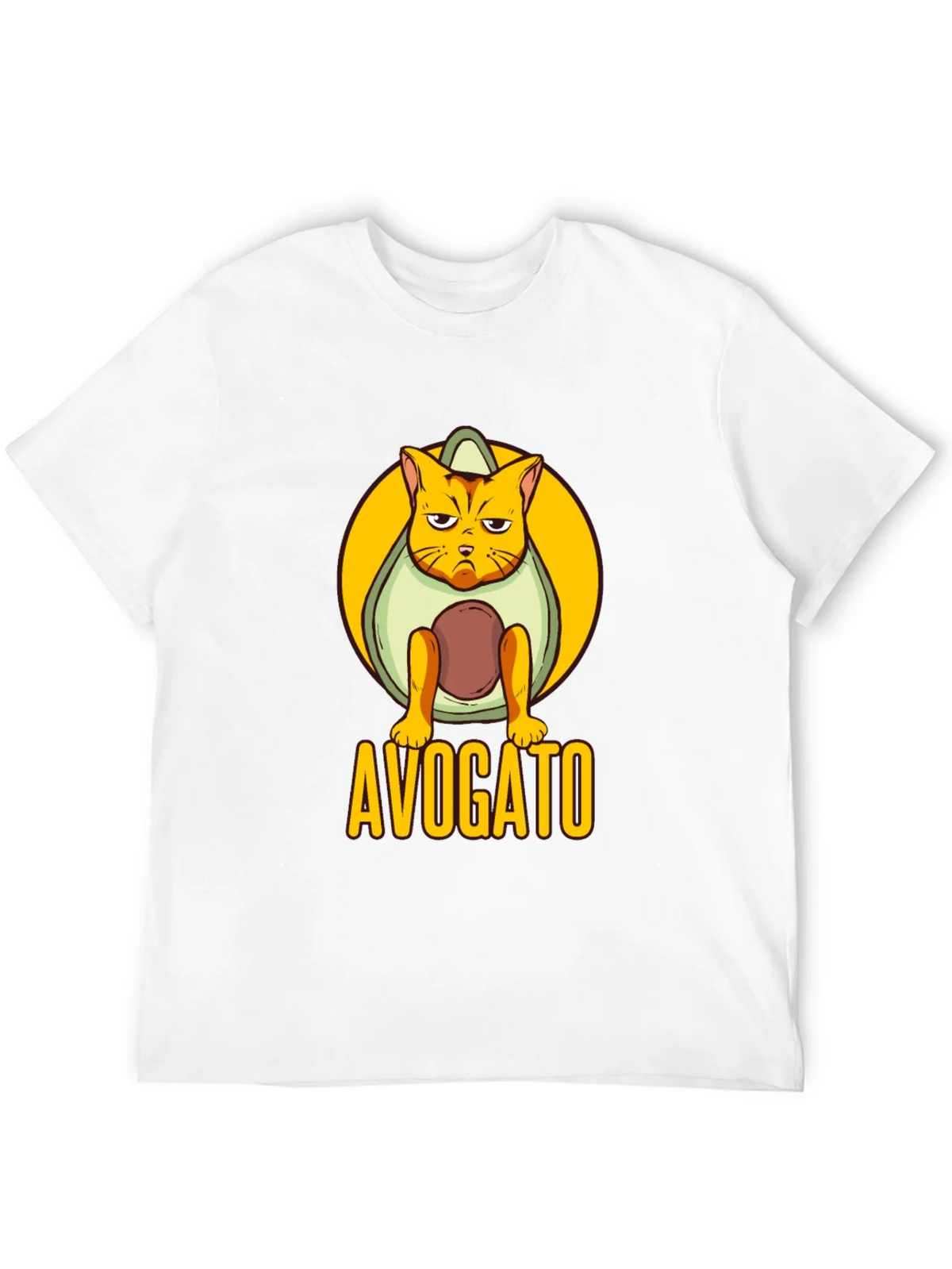 Avogato Black T-Shirt: Cat Avocado Pun product image 11