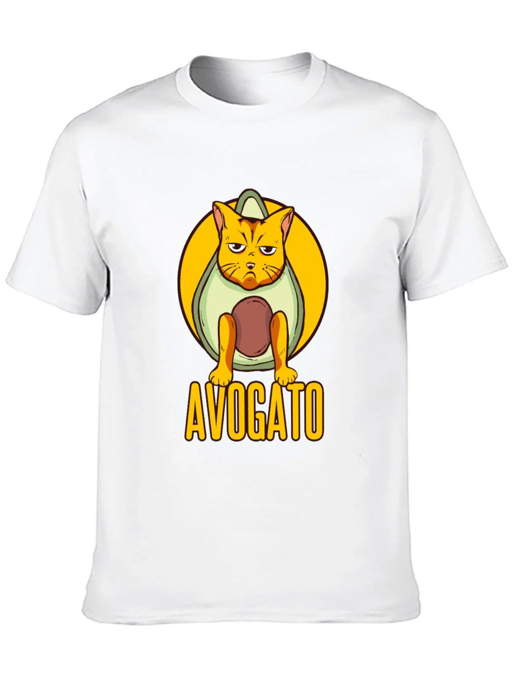 Avogato Black T-Shirt: Cat Avocado Pun product image 9