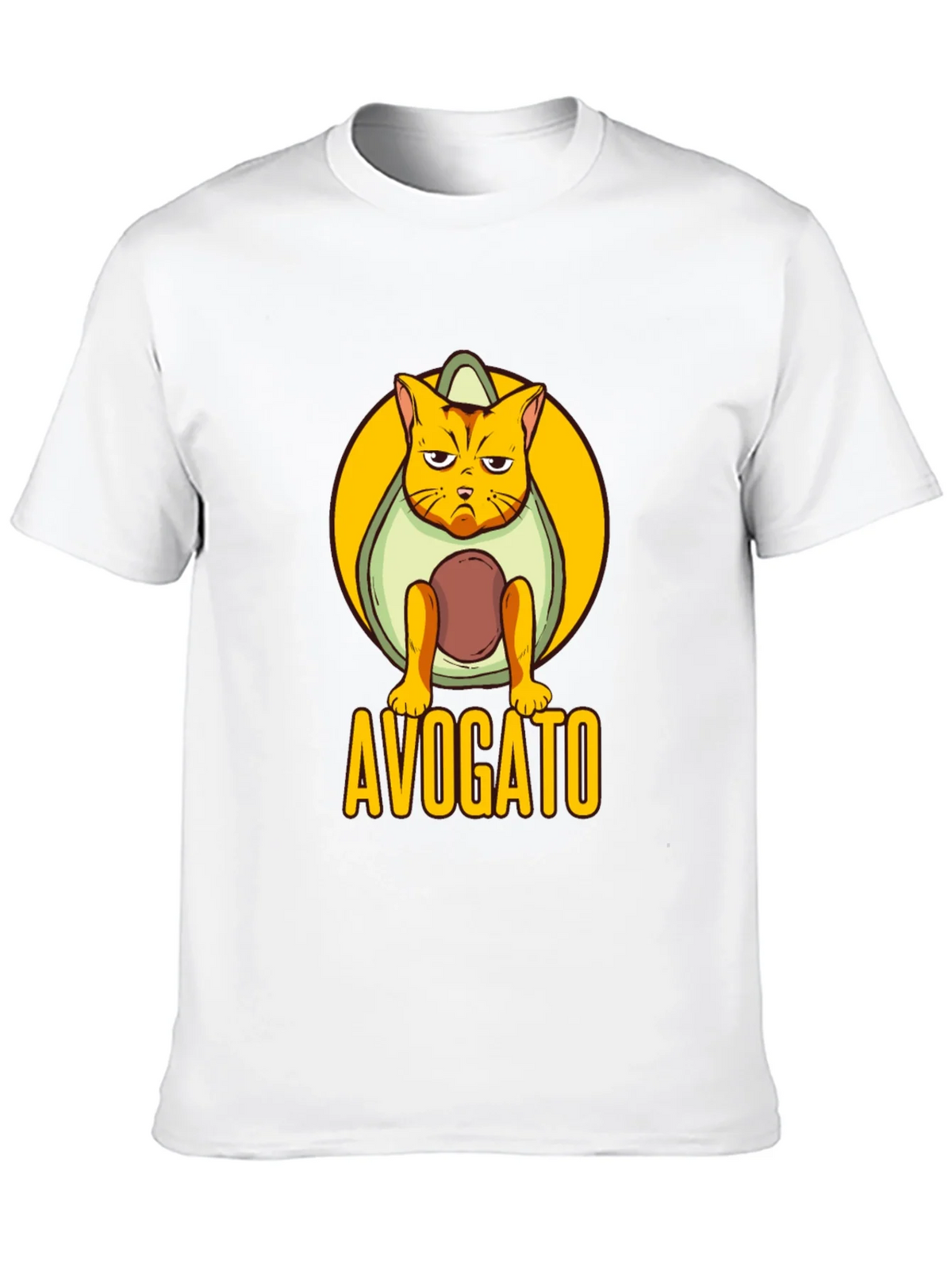 Avogato Black T-Shirt: Cat Avocado Pun product image 9