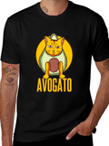 Avogato Black T-Shirt: Cat Avocado Pun product image 1