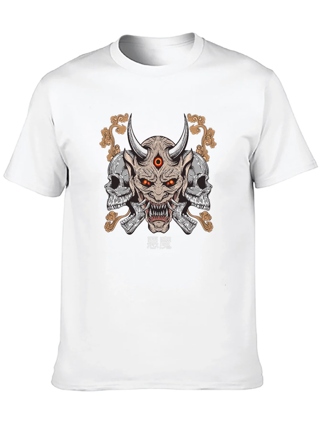 Demon Skull Graphic Print T-Shirt product image 9