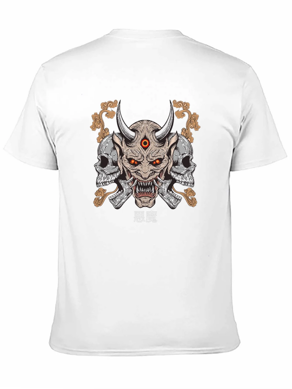 Demon Skull Graphic Print T-Shirt product image 10