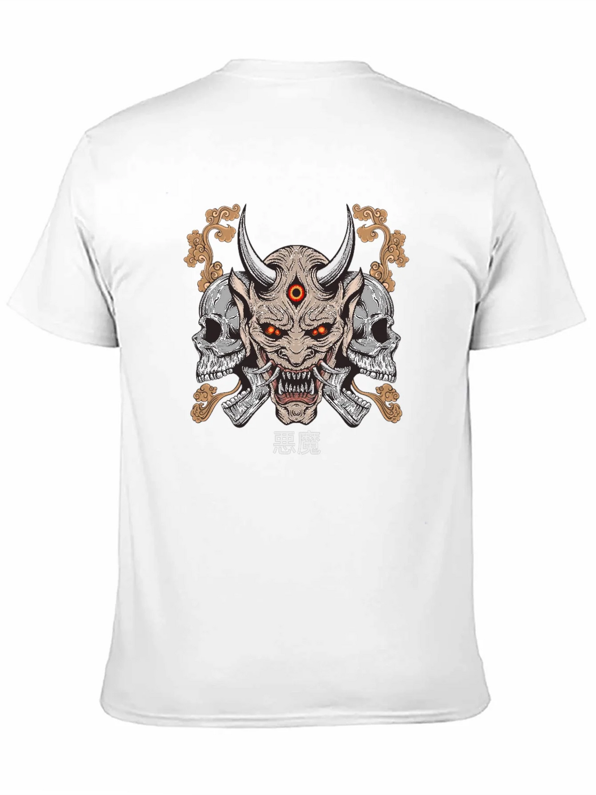 Demon Skull Graphic Print T-Shirt product image 10