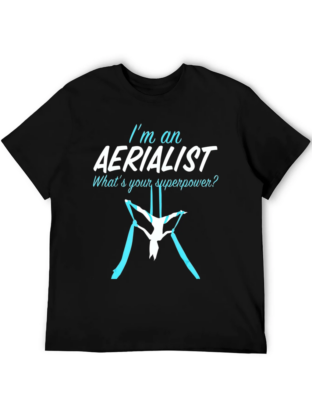 Aerialist Superpower T-Shirt - Black Cotton Blend product image 5