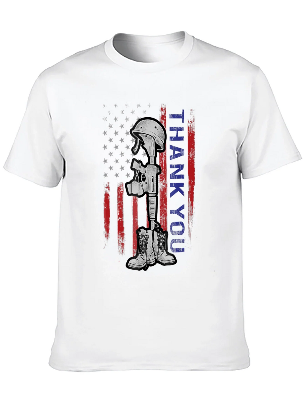 Thank You Battle Cross T-Shirt - Patriotic Tribute Tee product image 9