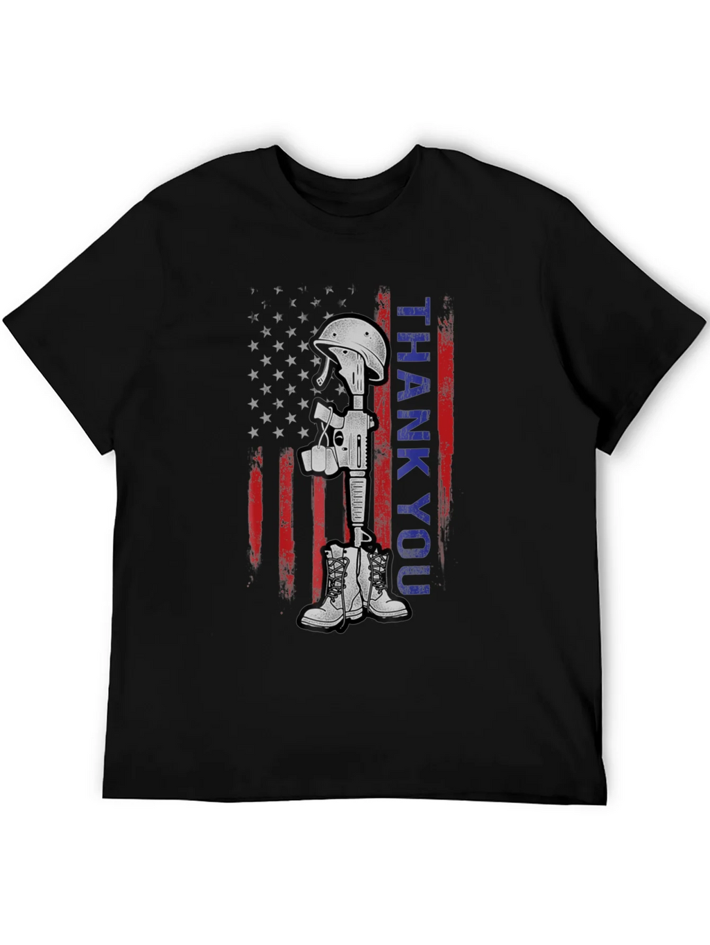 Thank You Battle Cross T-Shirt - Patriotic Tribute Tee product image 5