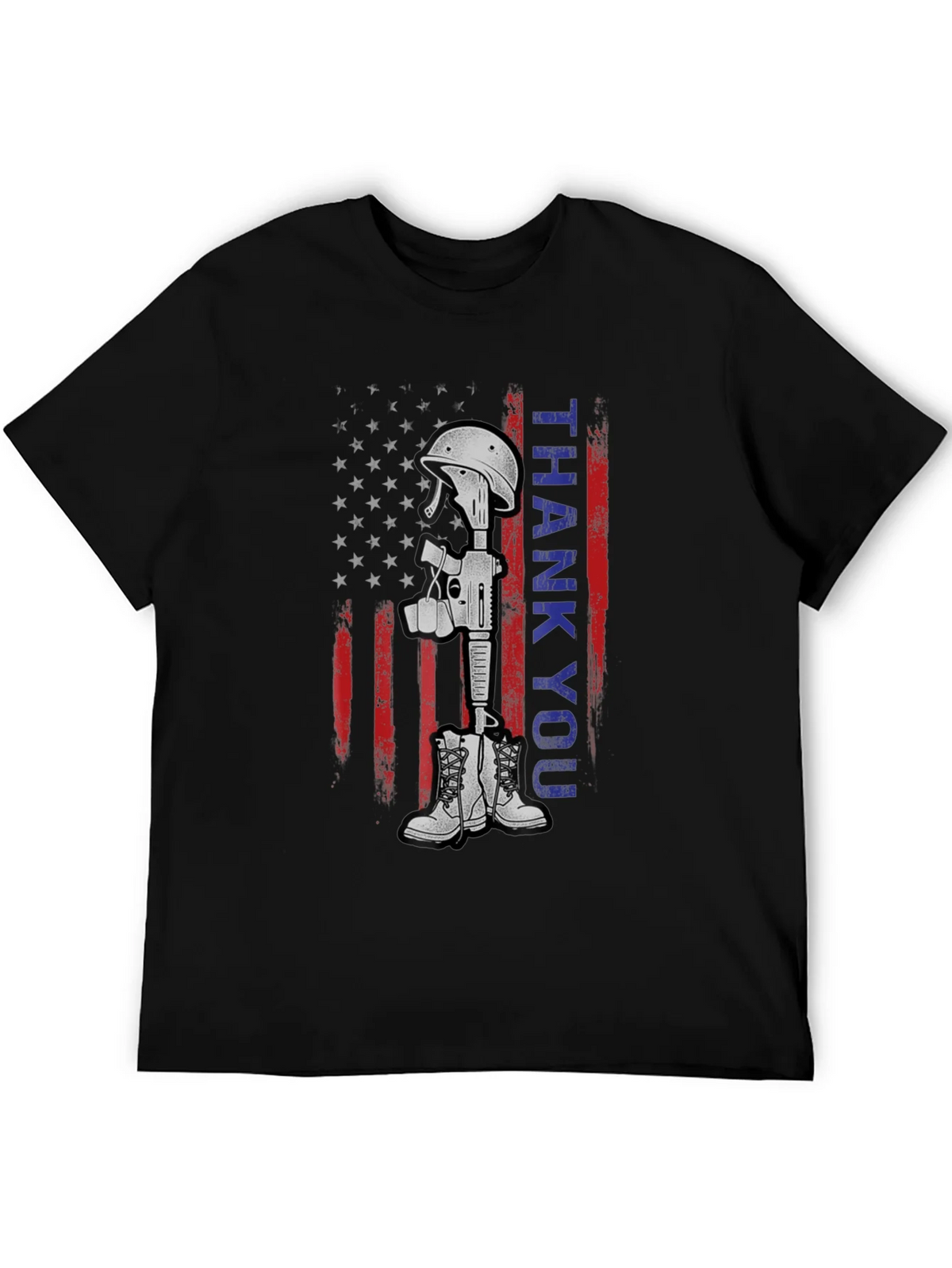 Thank You Battle Cross T-Shirt - Patriotic Tribute Tee product image 5