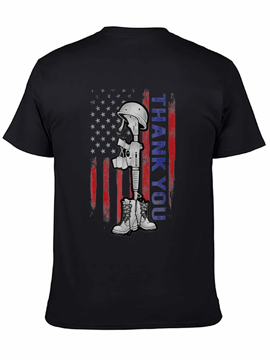 Thank You Battle Cross T-Shirt - Patriotic Tribute Tee product image 4
