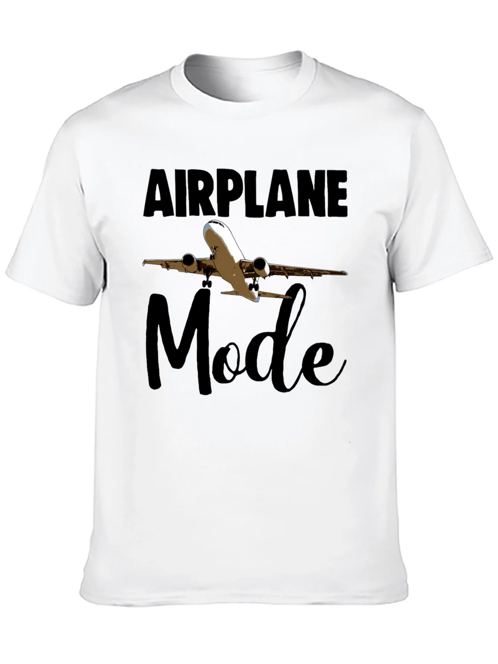 Airplane Mode Black T-Shirt product image 9