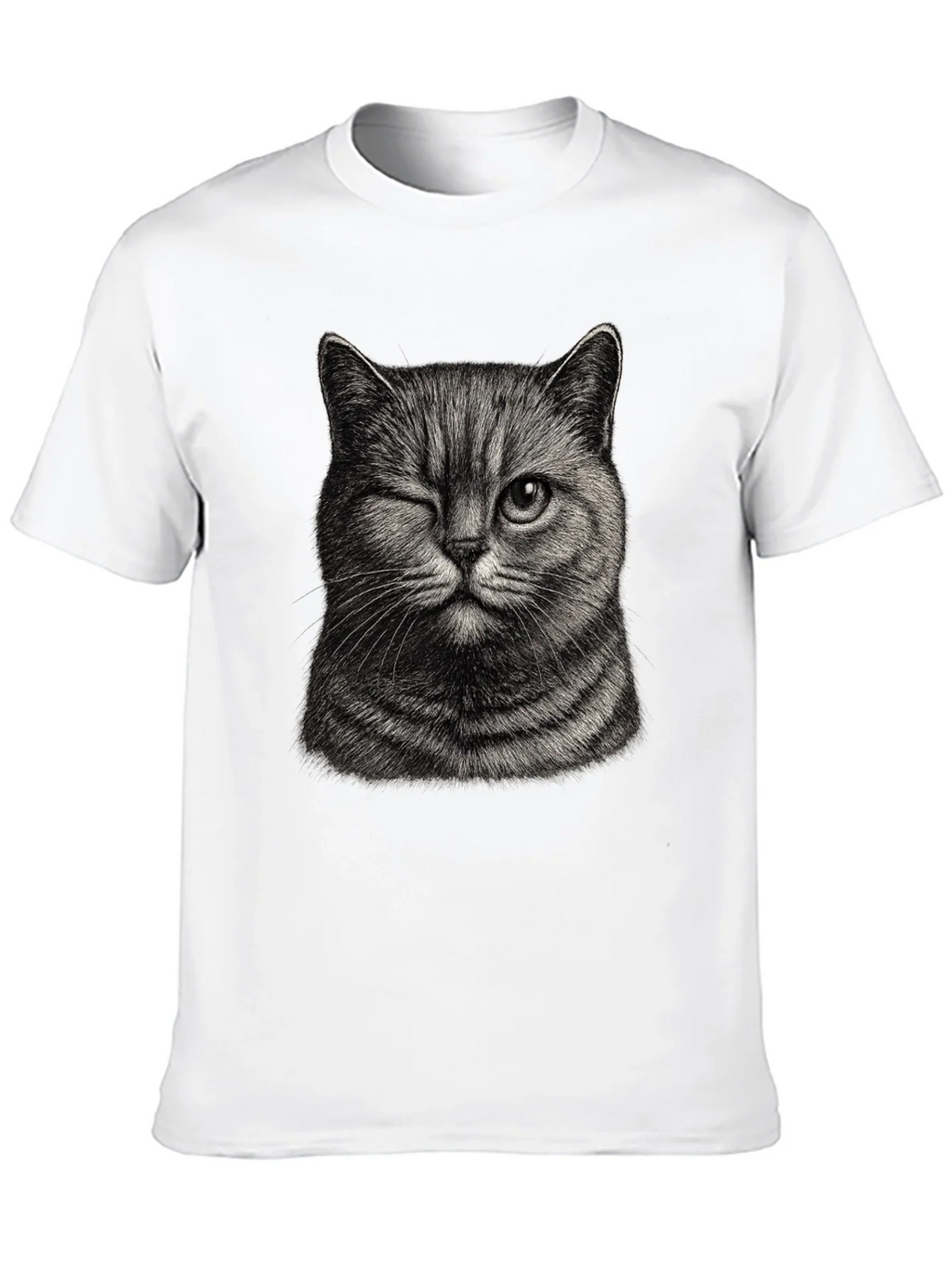 Winking Cat Graphic Tee - Mens Black T-Shirt product image 9