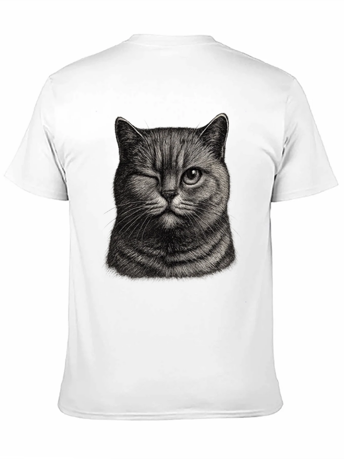 Winking Cat Graphic Tee - Mens Black T-Shirt product image 10