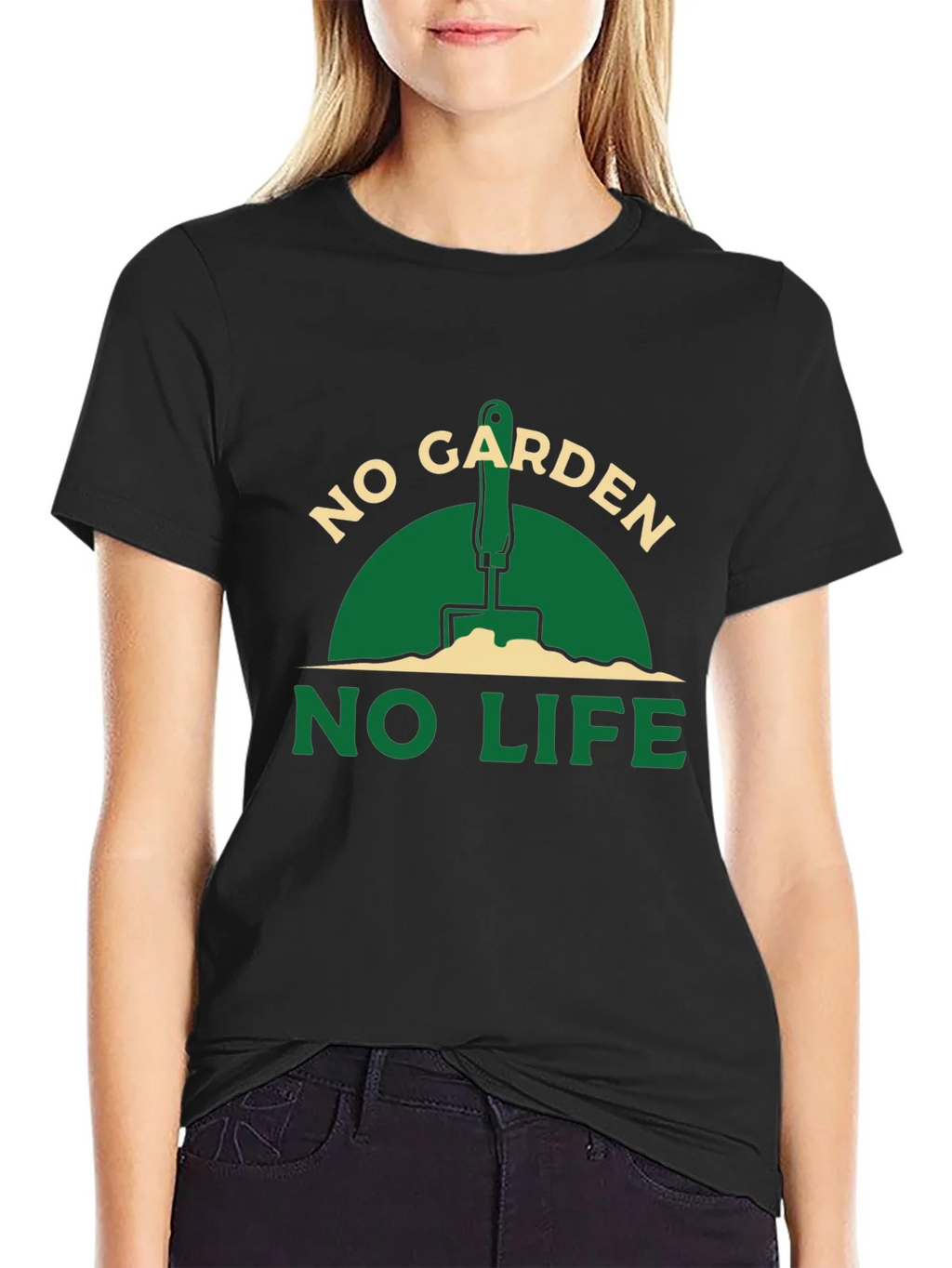 No Garden No Life Black T-Shirt product image 2
