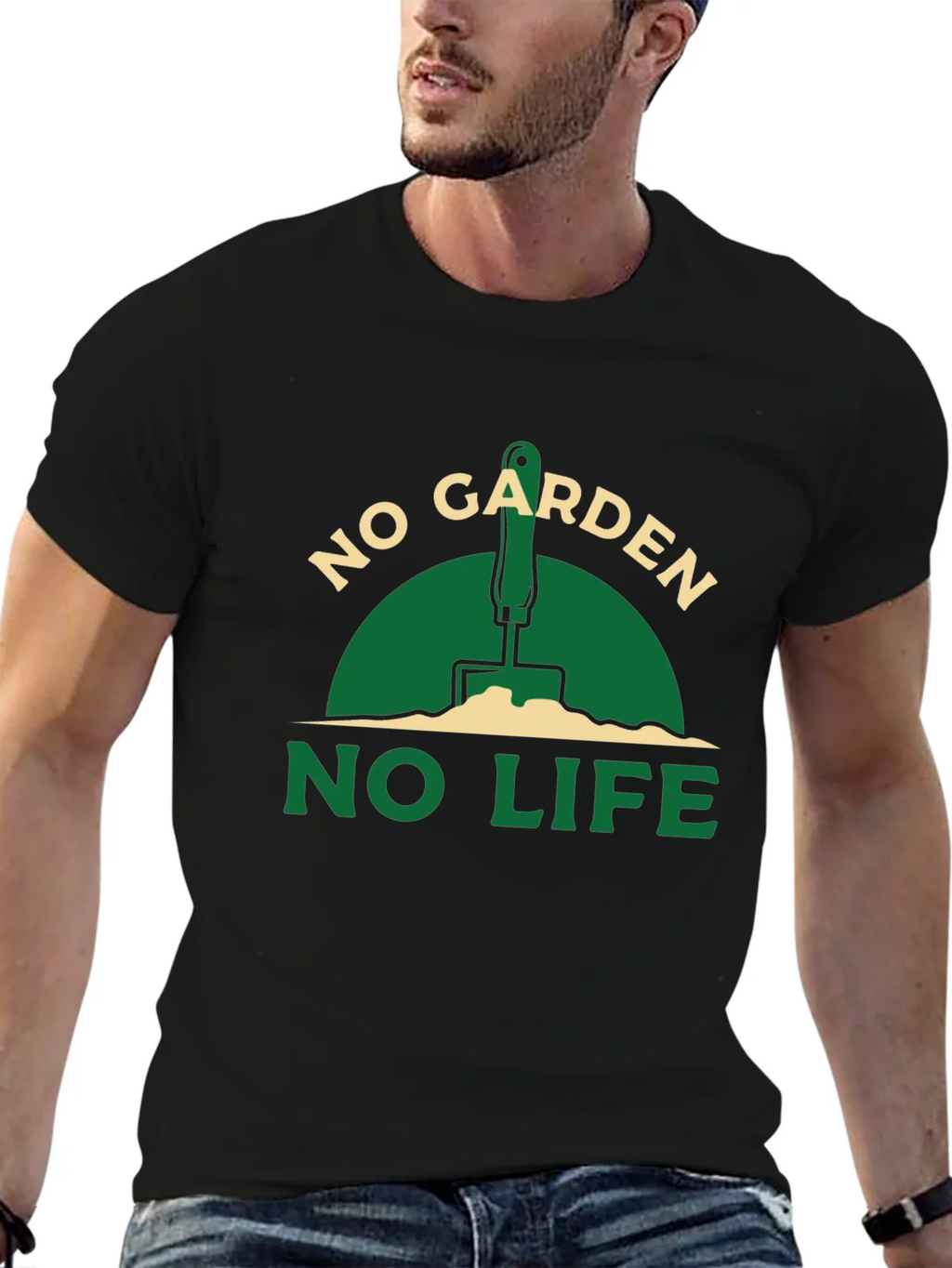 No Garden No Life Black T-Shirt product image 6