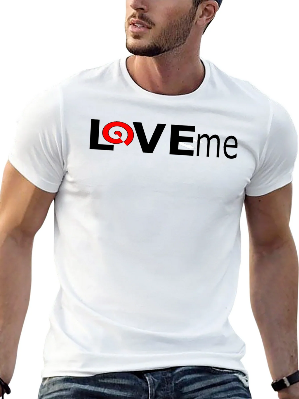 Love Me Graphic Black T-Shirt product image 12
