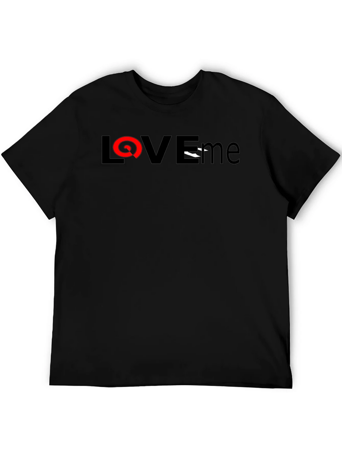 Love Me Graphic Black T-Shirt product image 5