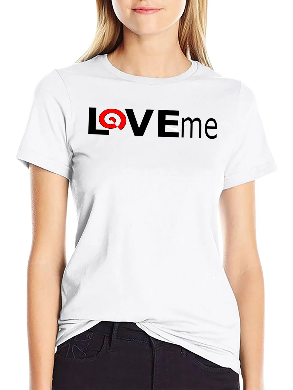 Love Me Graphic Black T-Shirt product image 8