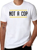 Not A Cop Graphic Tee - Black Casual T-Shirt product image 1