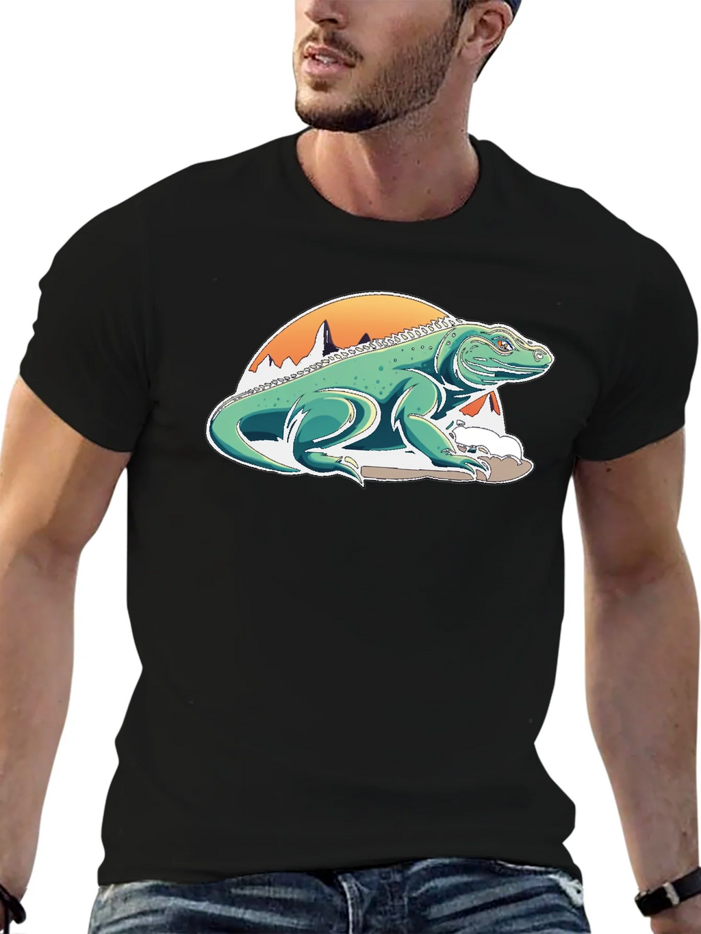 Komodo Dragon Graphic Tee - Unique Mountain Design product image 6