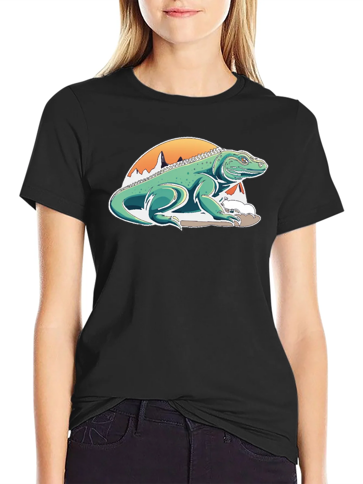 Komodo Dragon Graphic Tee - Unique Mountain Design product image 2