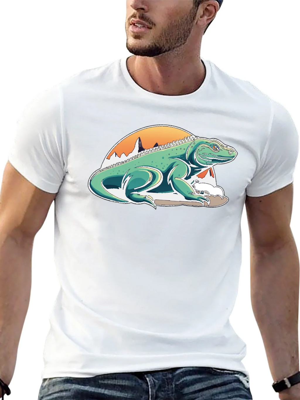 Komodo Dragon Graphic Tee - Unique Mountain Design product image 12