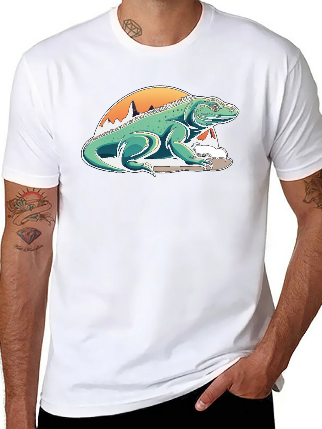 Komodo Dragon Graphic Tee - Unique Mountain Design product image 7
