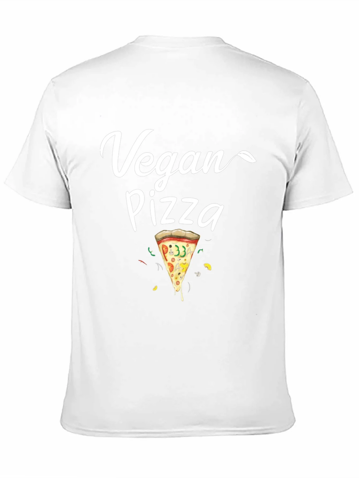 Vegan Pizza T-Shirt - Casual Black Tee product image 10