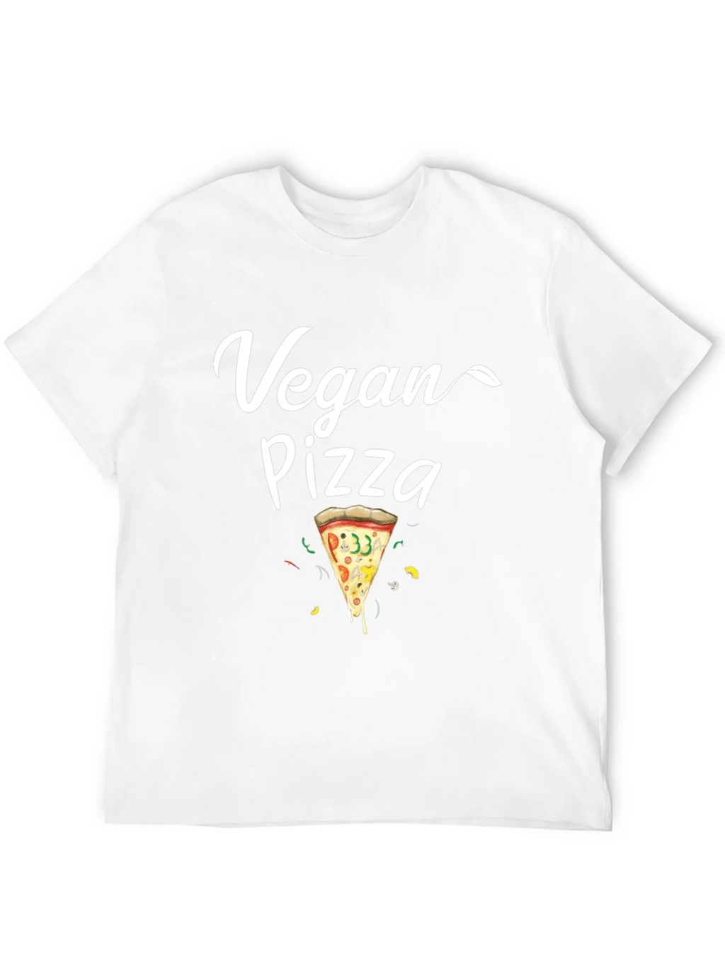 Vegan Pizza T-Shirt - Casual Black Tee product image 11