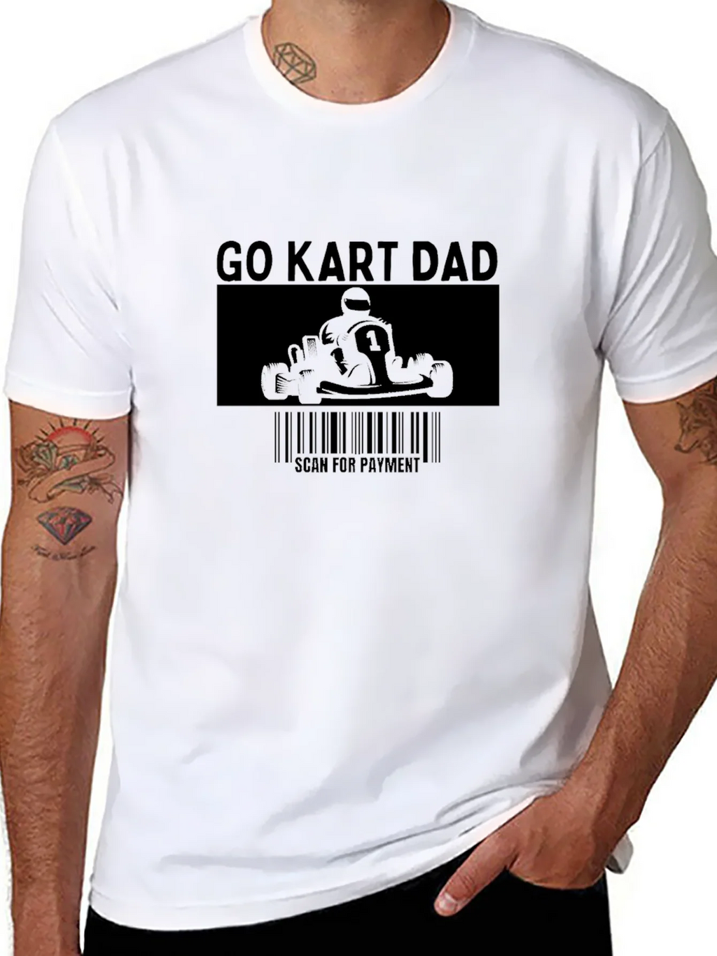 Go Kart Dad Funny T-Shirt - Scan for Payment product image 7