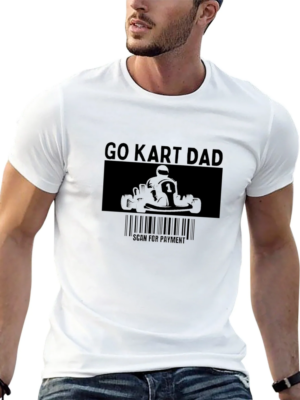 Go Kart Dad Funny T-Shirt - Scan for Payment product image 12