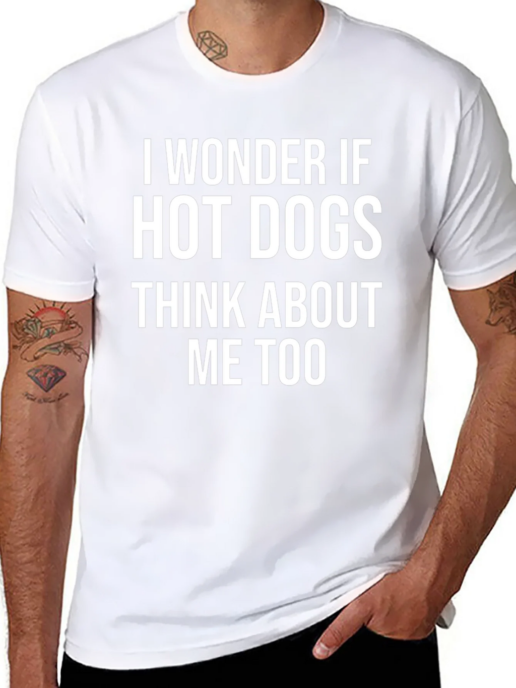 Hot Dog Question Tee - Funny Statement T-Shirt product image 7