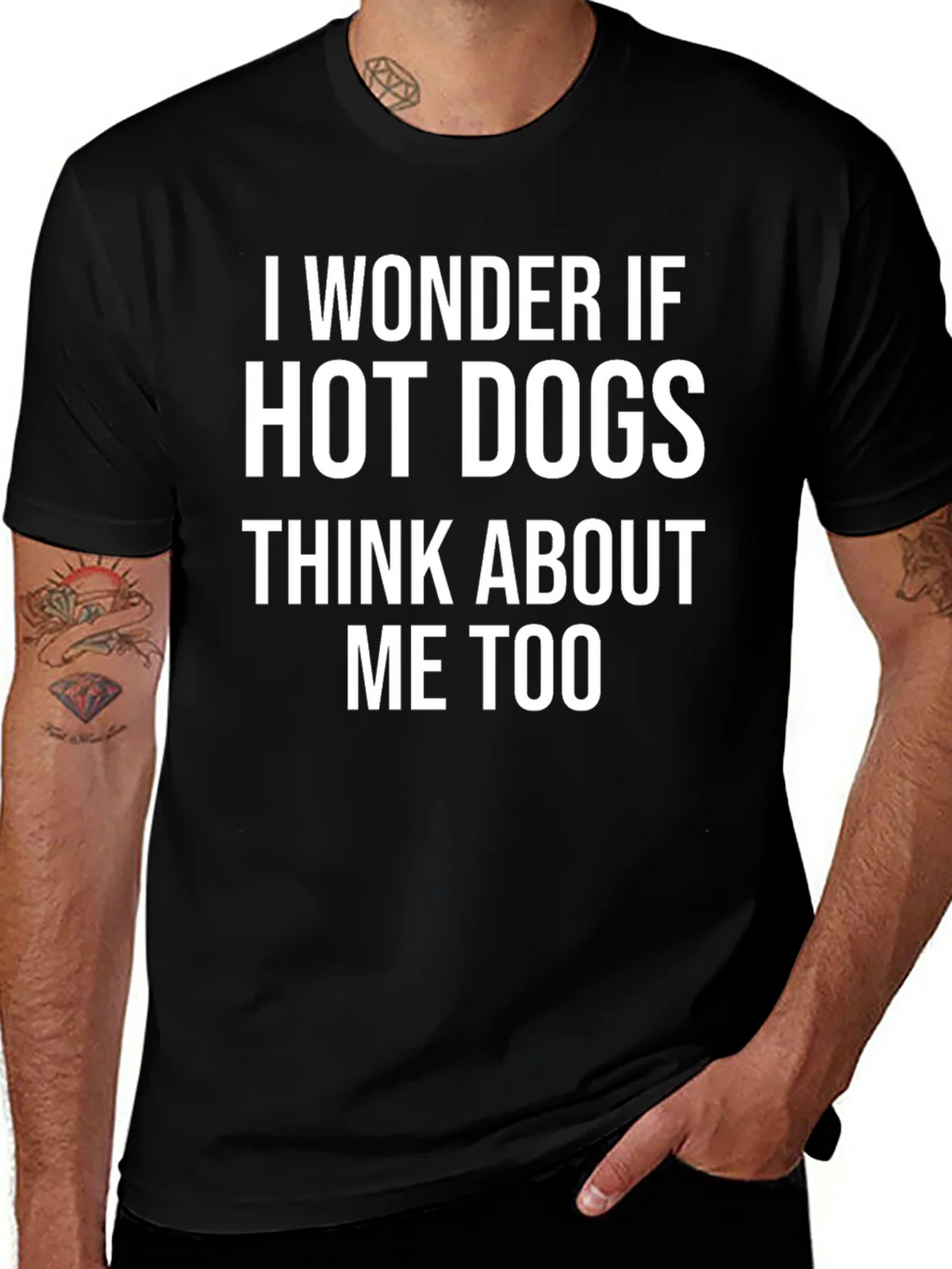 Hot Dog Question Tee - Funny Statement T-Shirt product image 1