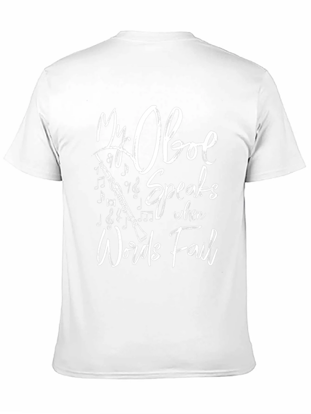 My Oboe Speaks T-Shirt - Music Lover Tee product image 10