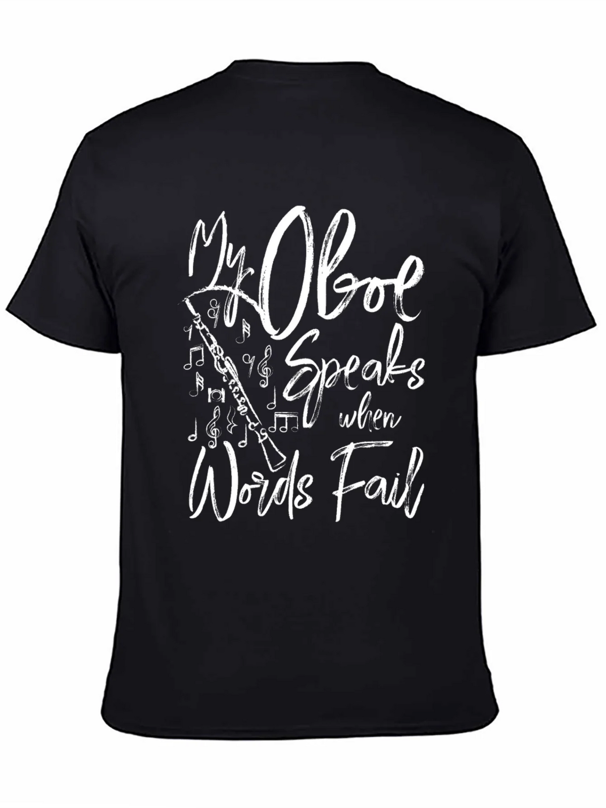 My Oboe Speaks T-Shirt - Music Lover Tee product image 4
