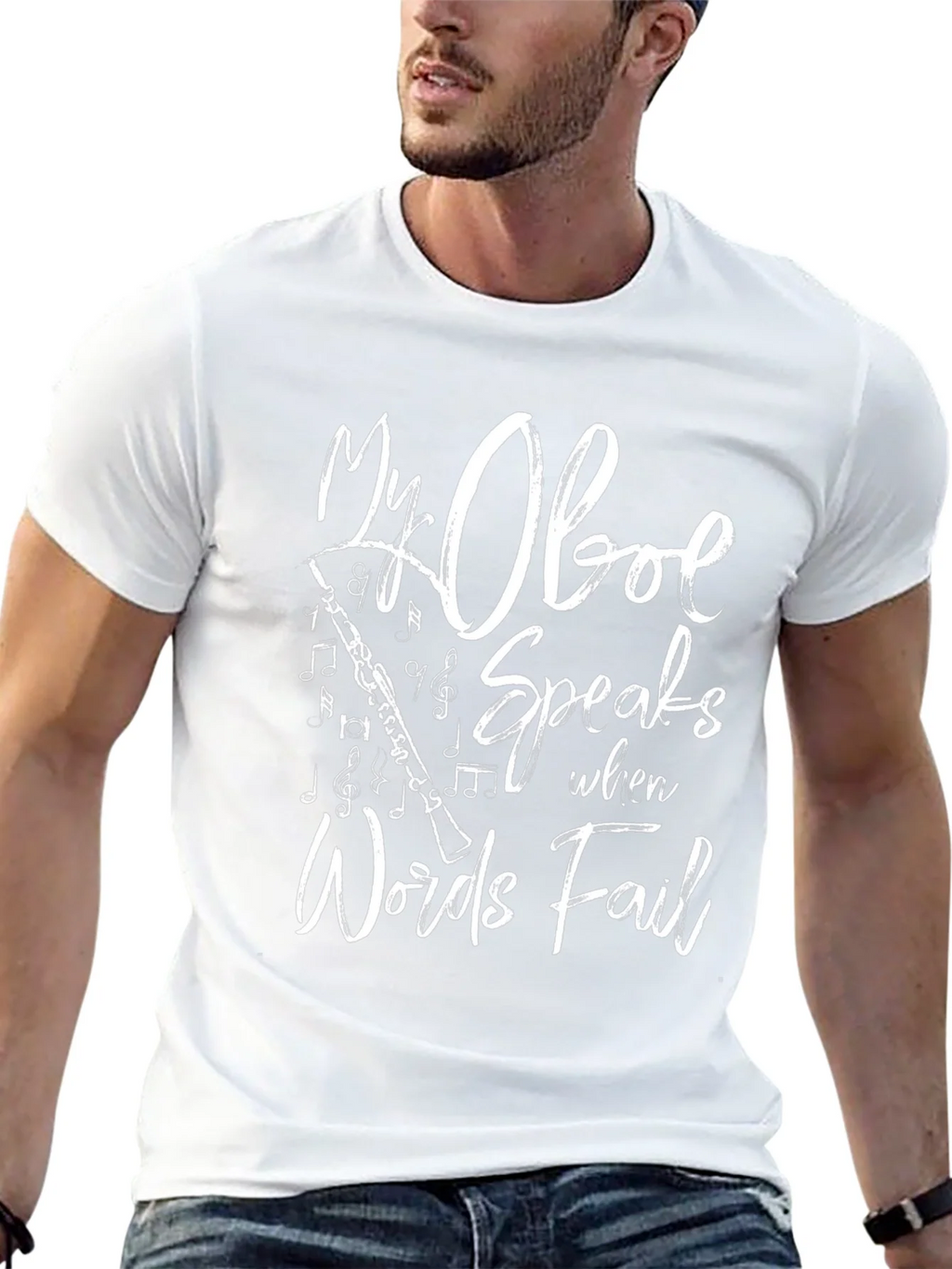 My Oboe Speaks T-Shirt - Music Lover Tee product image 12