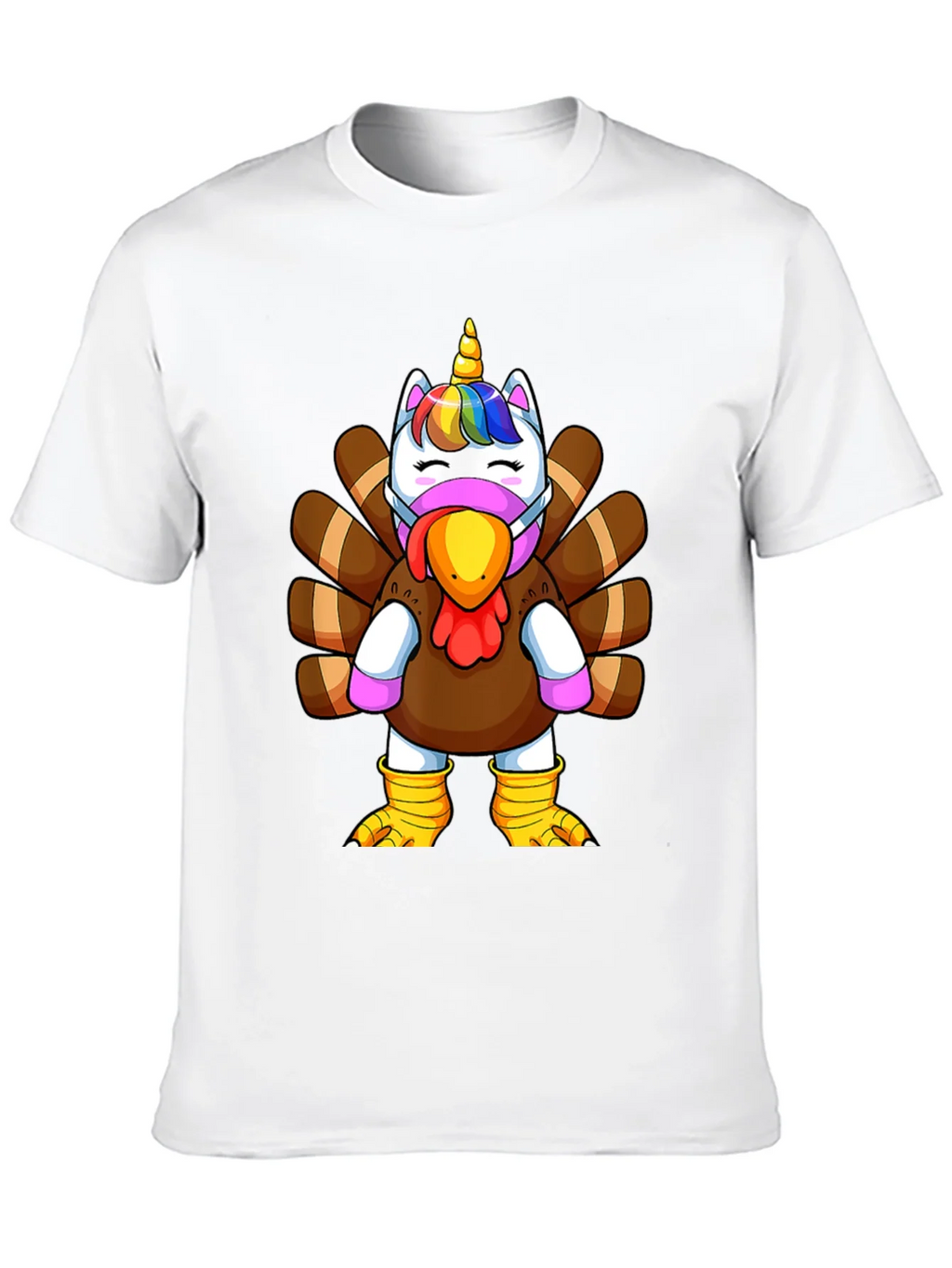 Unicorn Turkey Thanksgiving T-Shirt product image 9