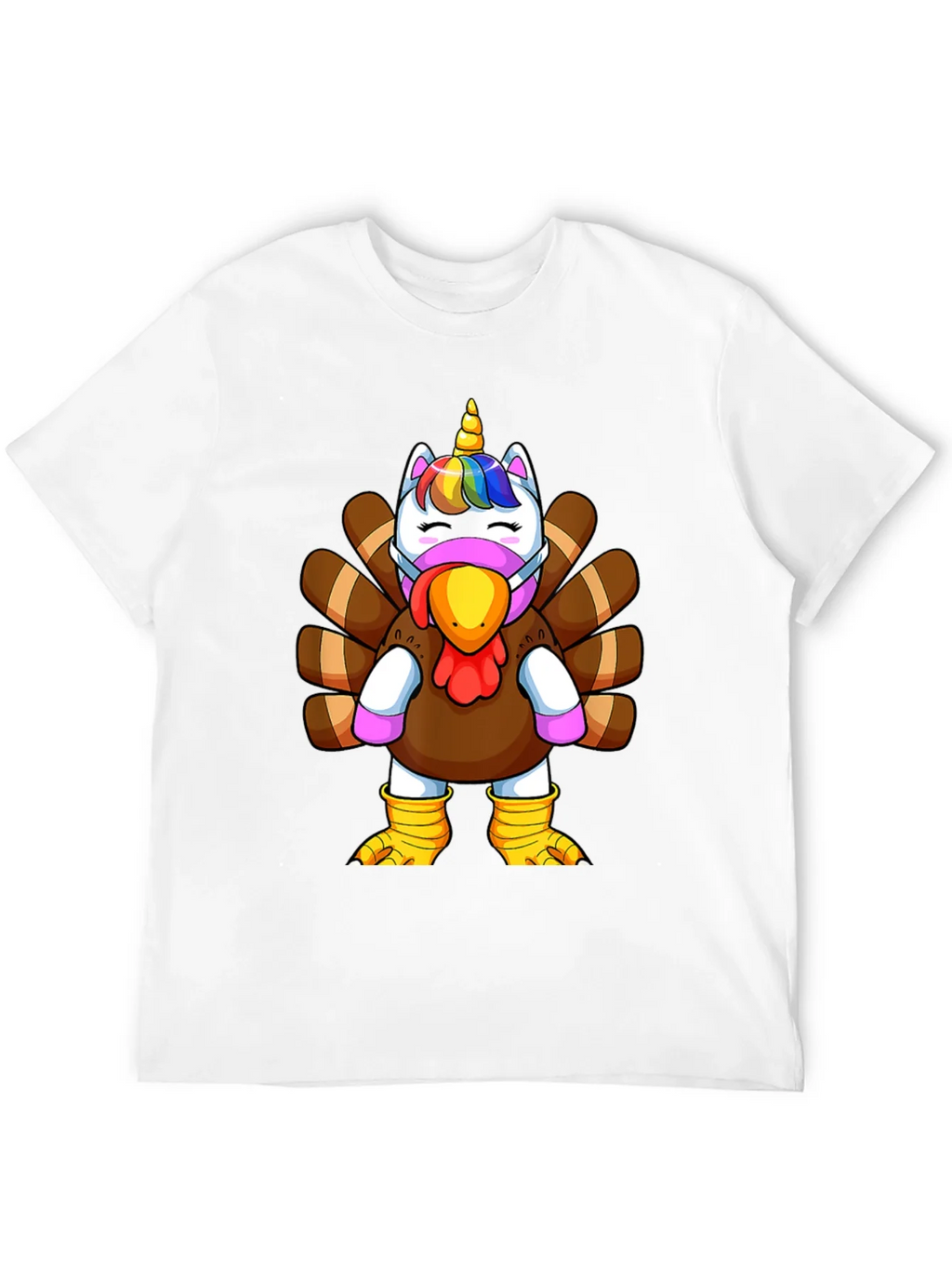 Unicorn Turkey Thanksgiving T-Shirt product image 11
