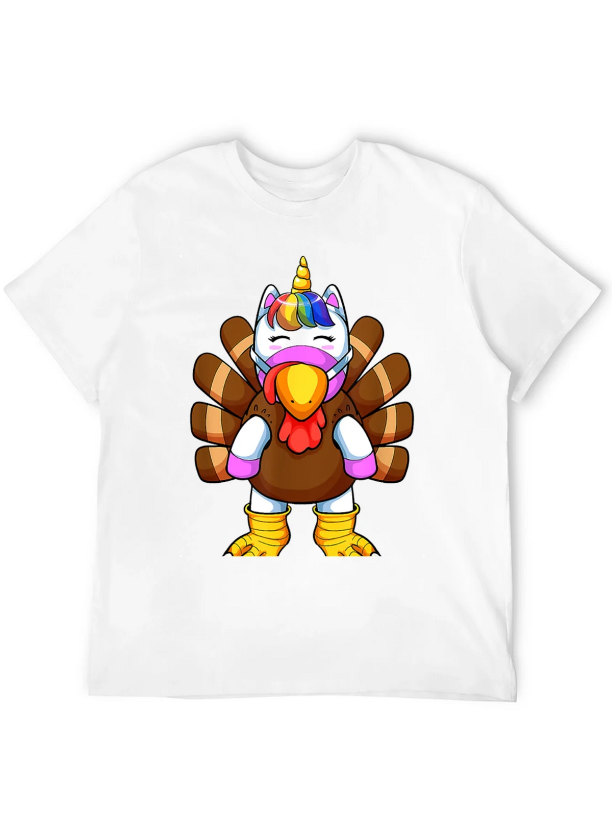 Unicorn Turkey Thanksgiving T-Shirt product image 11