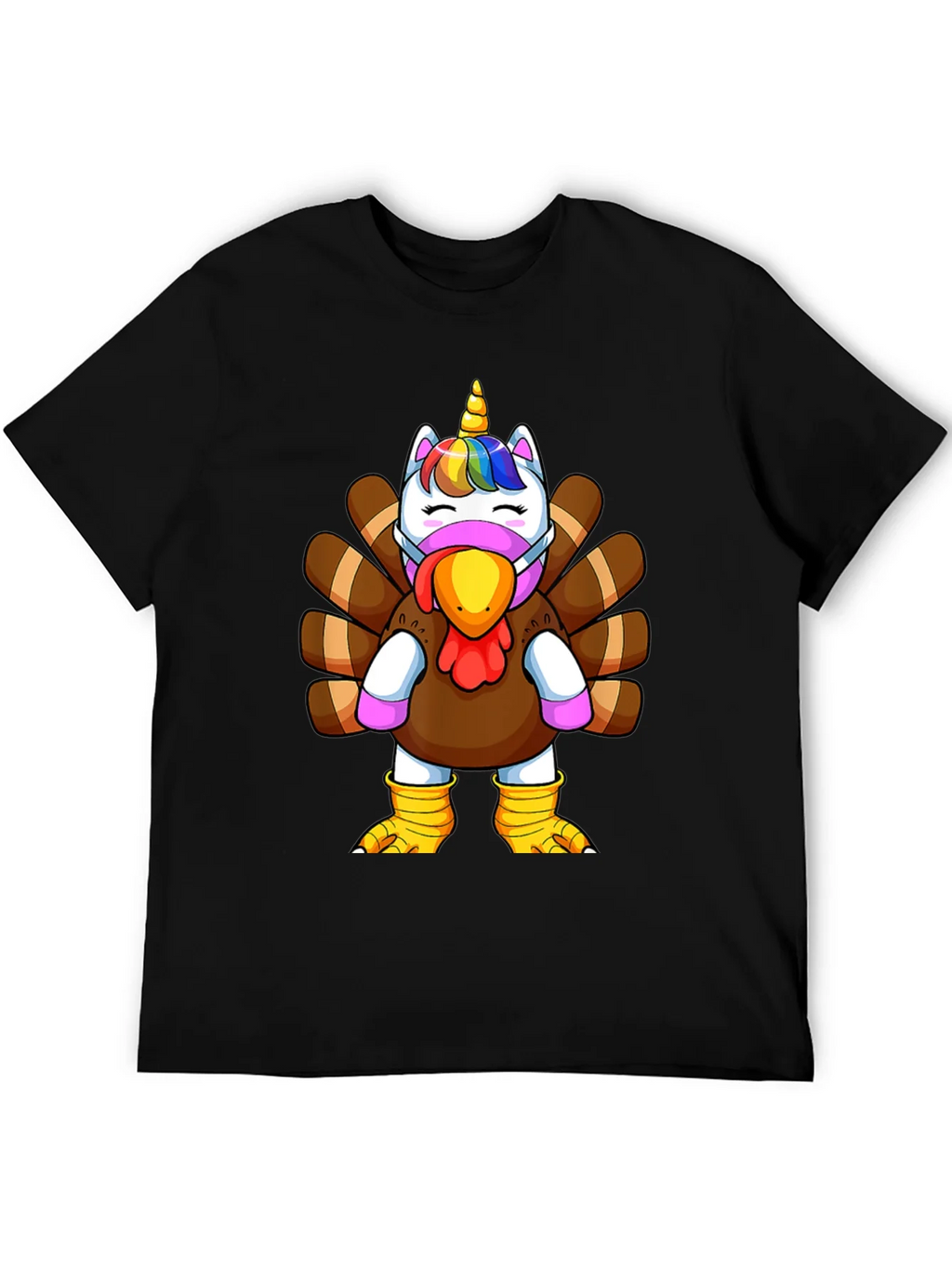 Unicorn Turkey Thanksgiving T-Shirt product image 5