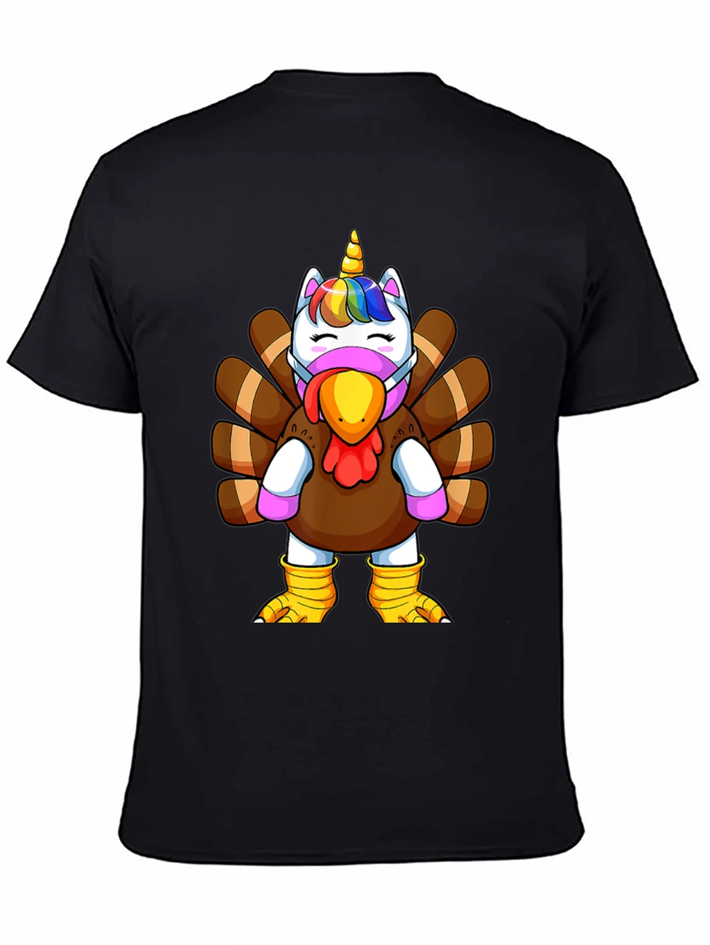 Unicorn Turkey Thanksgiving T-Shirt product image 4