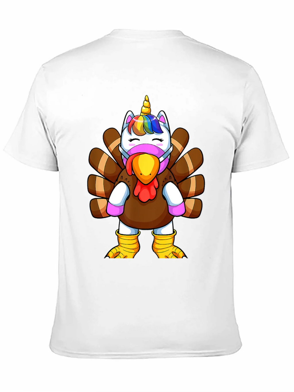 Unicorn Turkey Thanksgiving T-Shirt product image 10