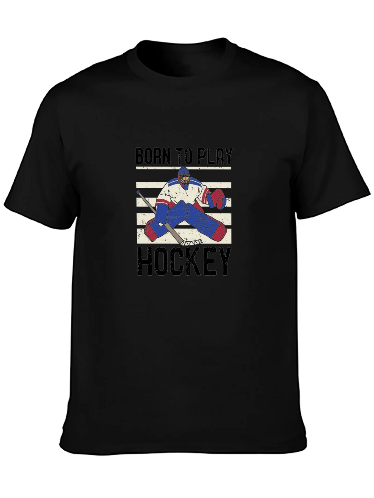 Born to Play Hockey Graphic T-Shirt product image 3
