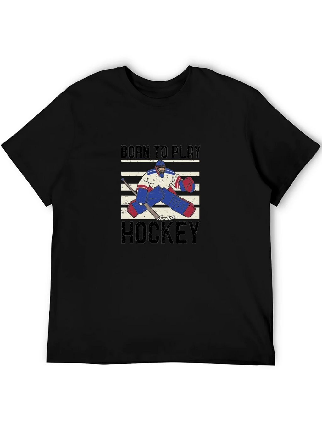 Born to Play Hockey Graphic T-Shirt product image 5