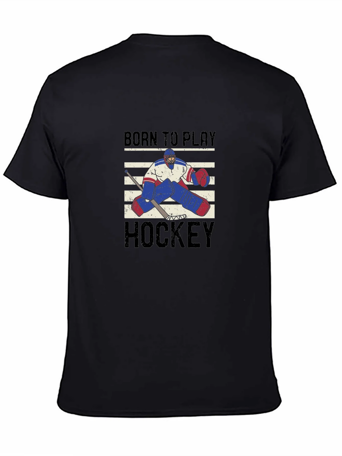 Born to Play Hockey Graphic T-Shirt product image 4
