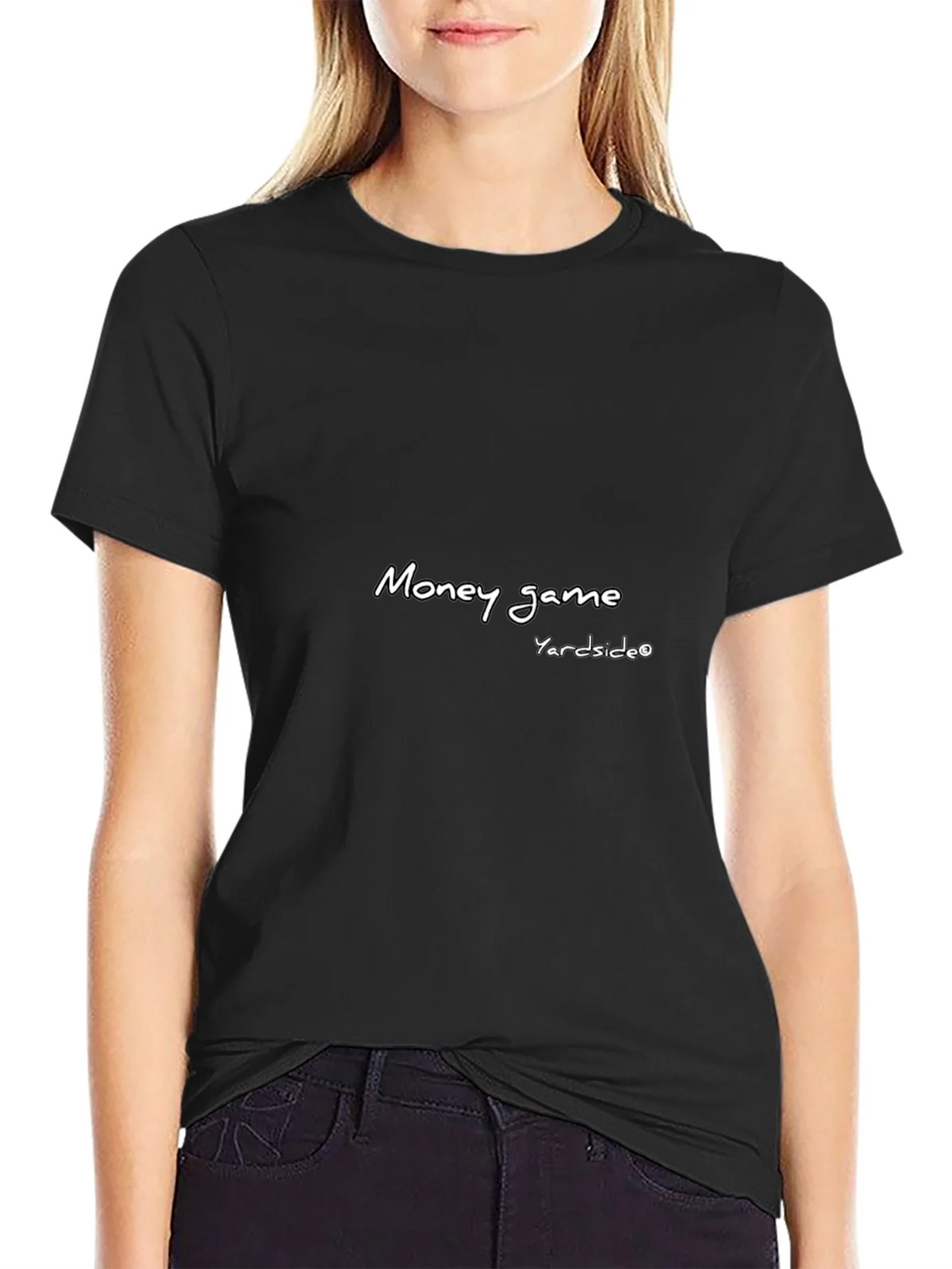 Money Game T-Shirt - Black Crew Neck Tee product image 2