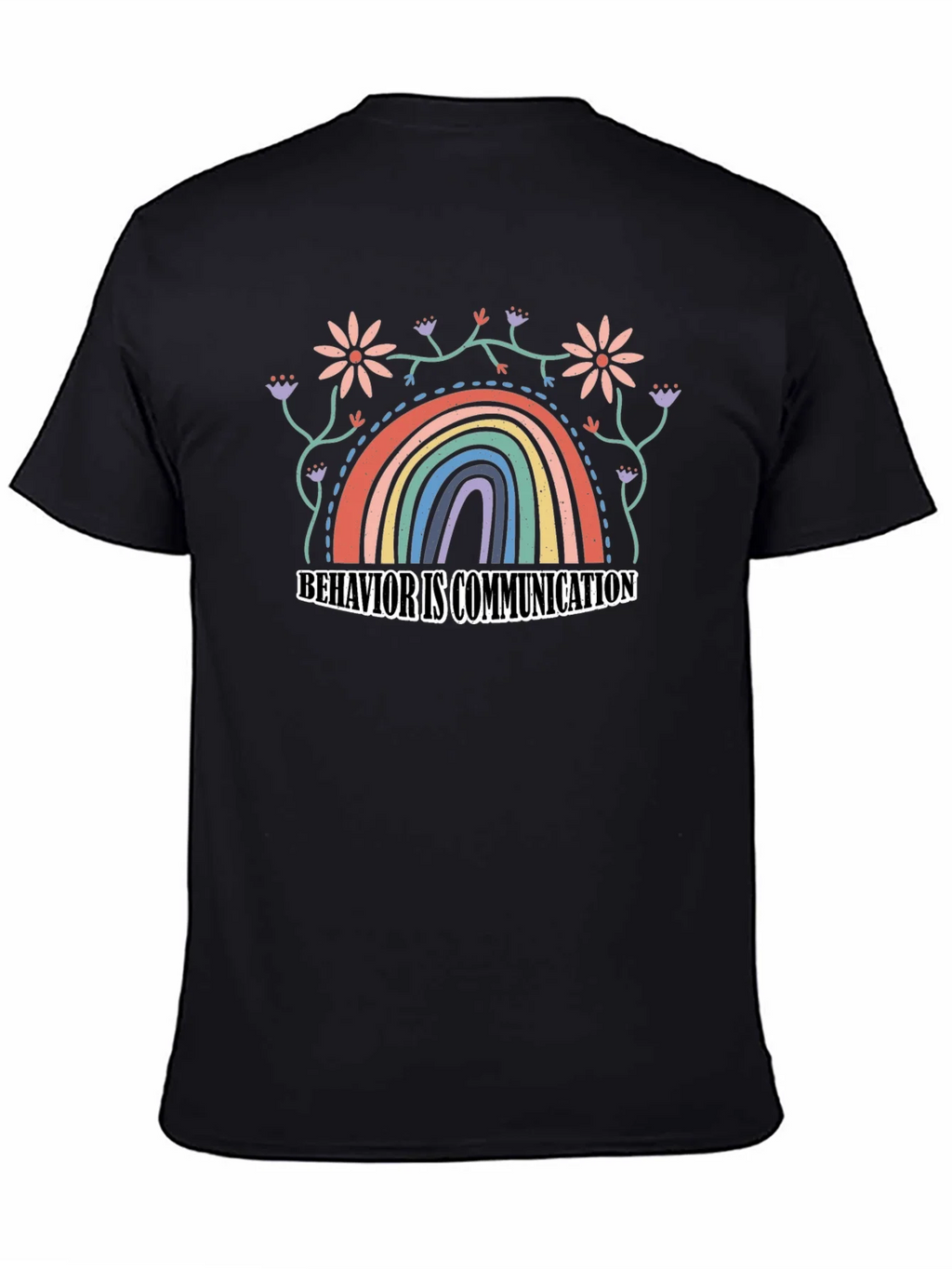 Behavior is Communication Rainbow Graphic Tee product image 4
