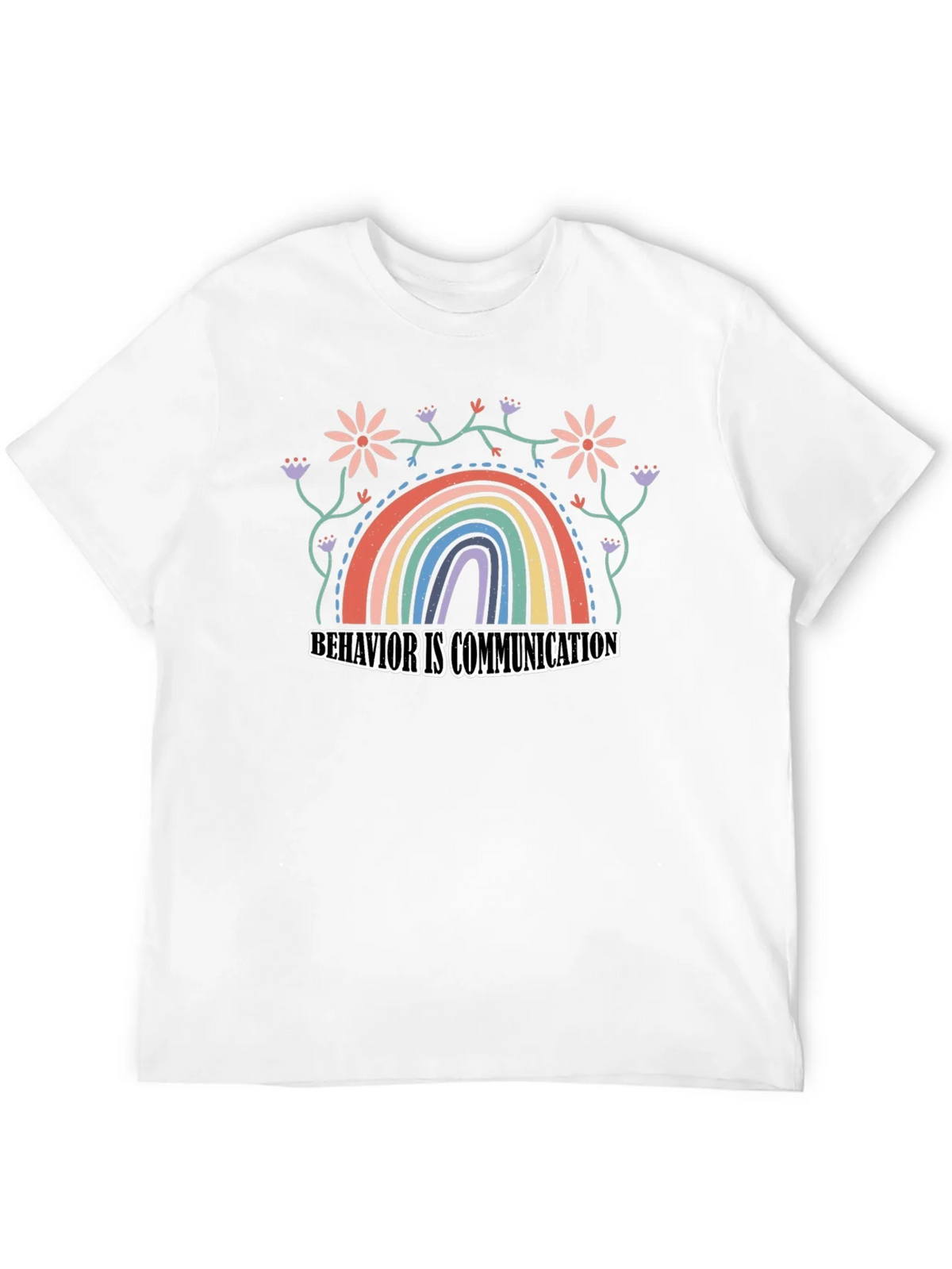 Behavior is Communication Rainbow Graphic Tee product image 11