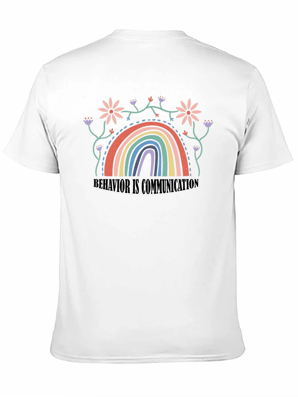 Behavior is Communication Rainbow Graphic Tee product image 10