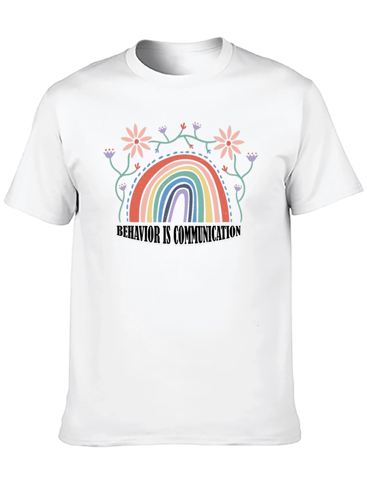Behavior is Communication Rainbow Graphic Tee product image 9